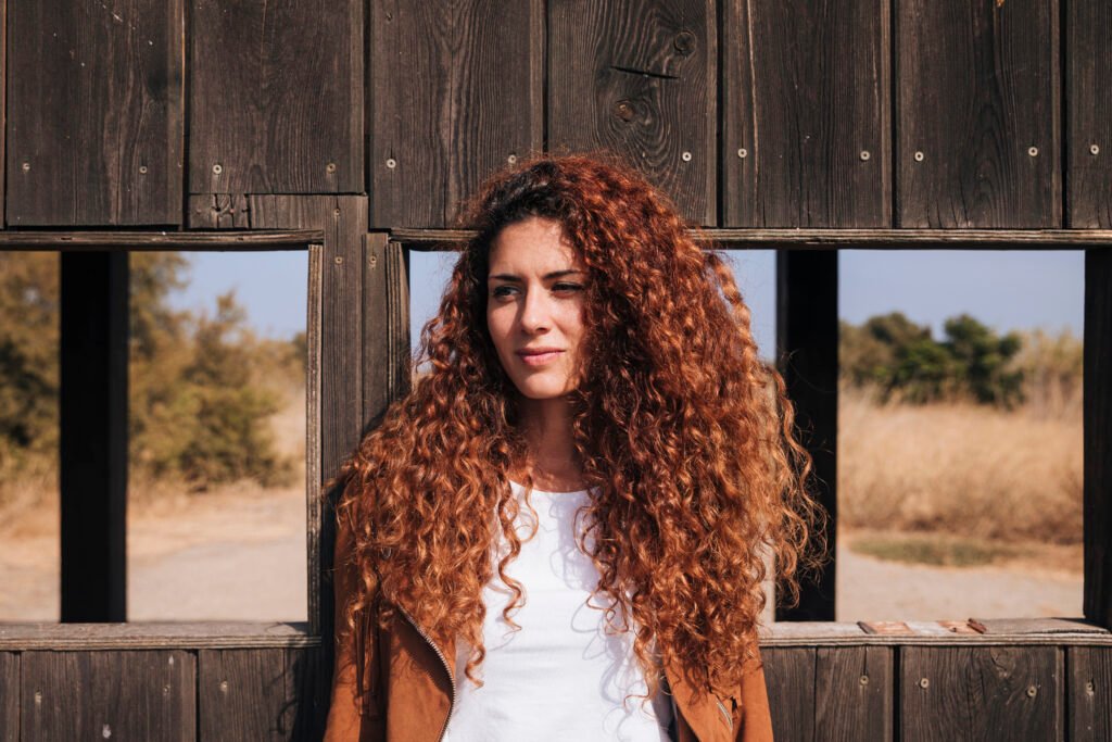 curly long hair